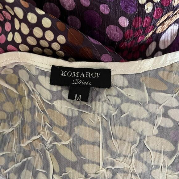 Komarov fit and flare crinkled polka dot wearable art dress - Picture 9 of 9